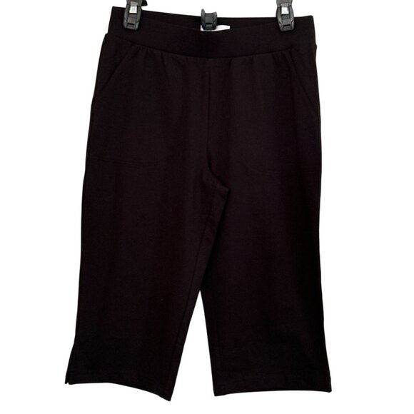 Croft & Barrow Womens Black Skimmer Pants S Cotton Blend Everyday Comfortable - Picture 1 of 9